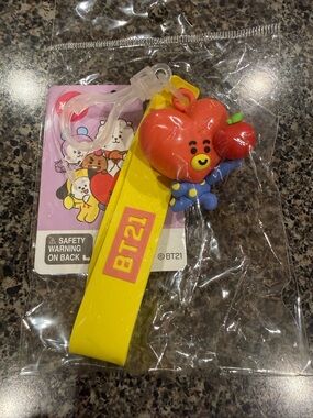 Tata Heart Keychain Toy - Red & Yellow